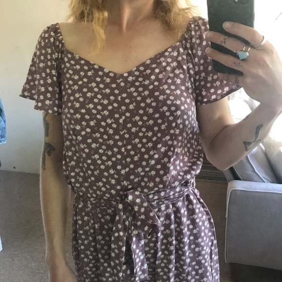 Floral Jumpsuit Dress in Lilac - Monteau - Picture 12 of 13